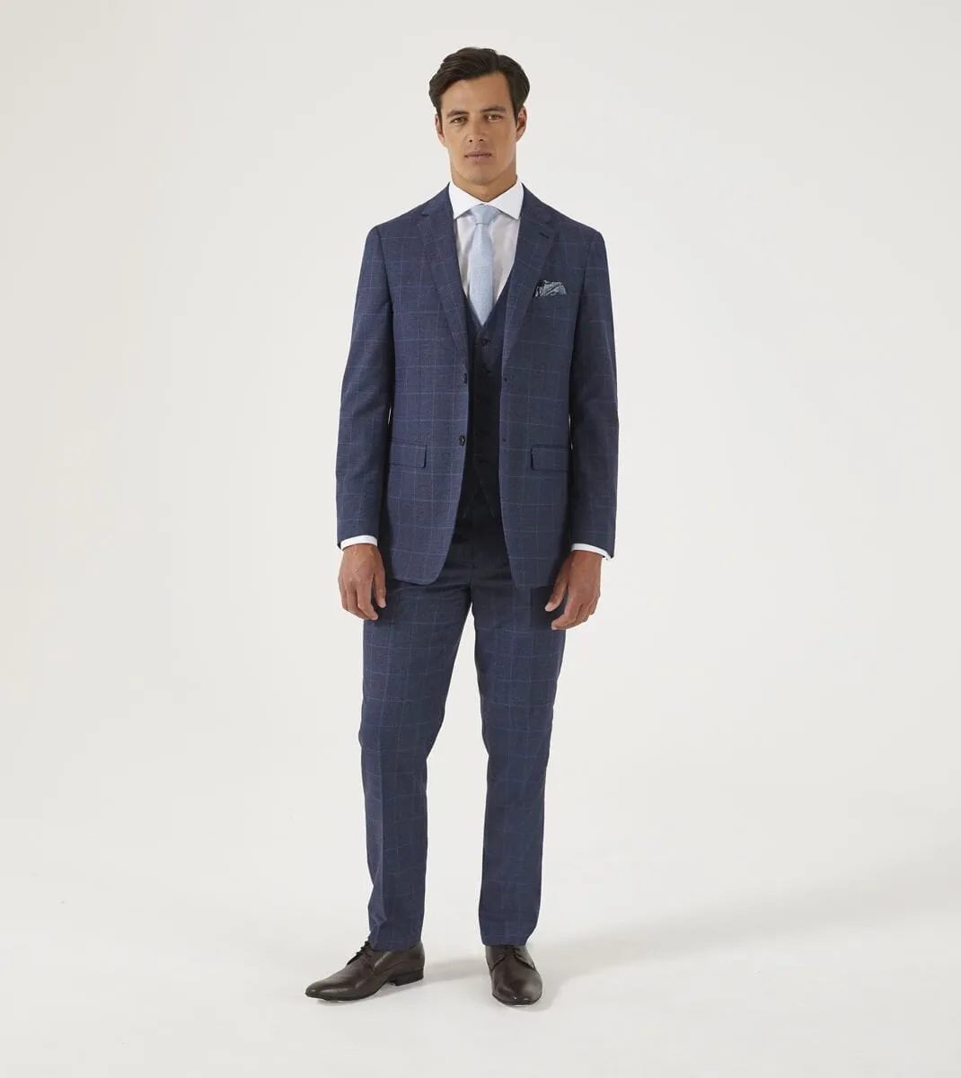 Anello Blue Prince Of Wales Check Jacket