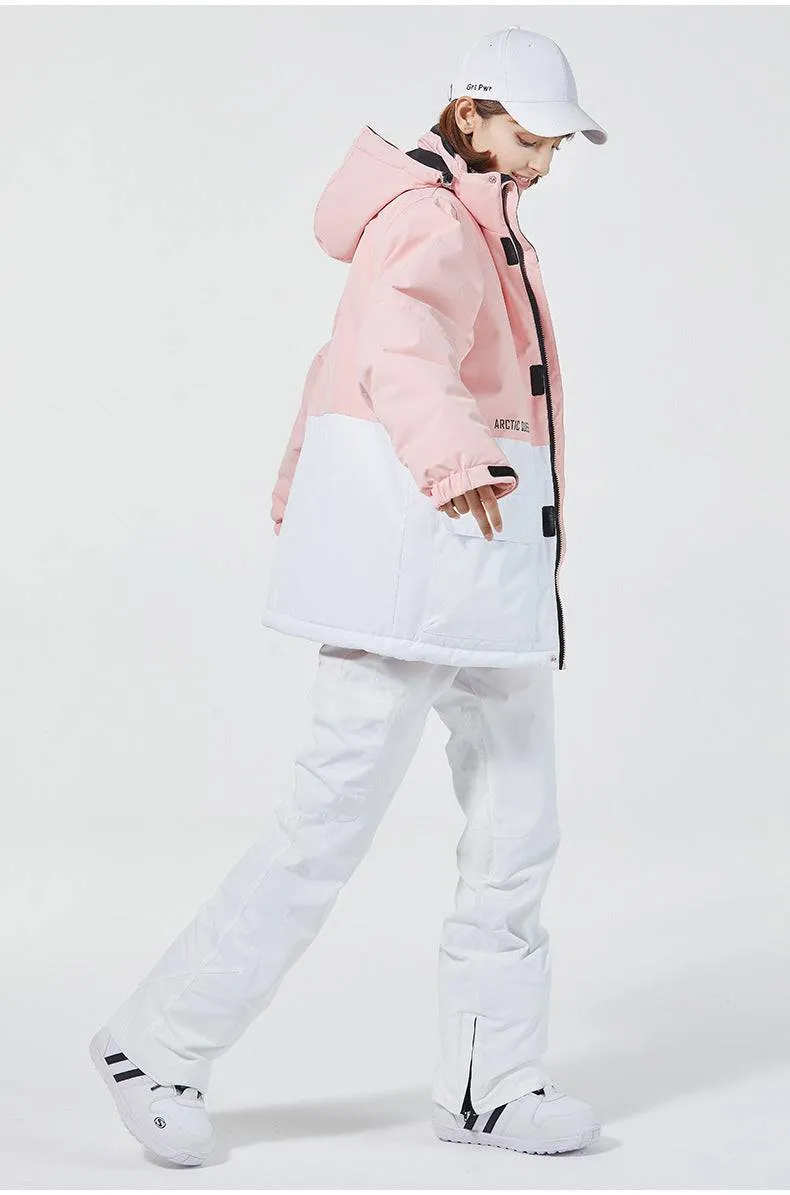 ARCTIC QUEEN Unisex Blizzard Pink Ski Suit