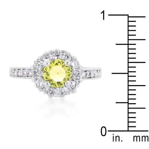 Bella Birthstone Engagement Ring in Yellow