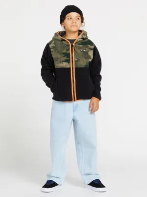 Big Boys Pulloverlar Fleece Zip Jacket - Camouflage