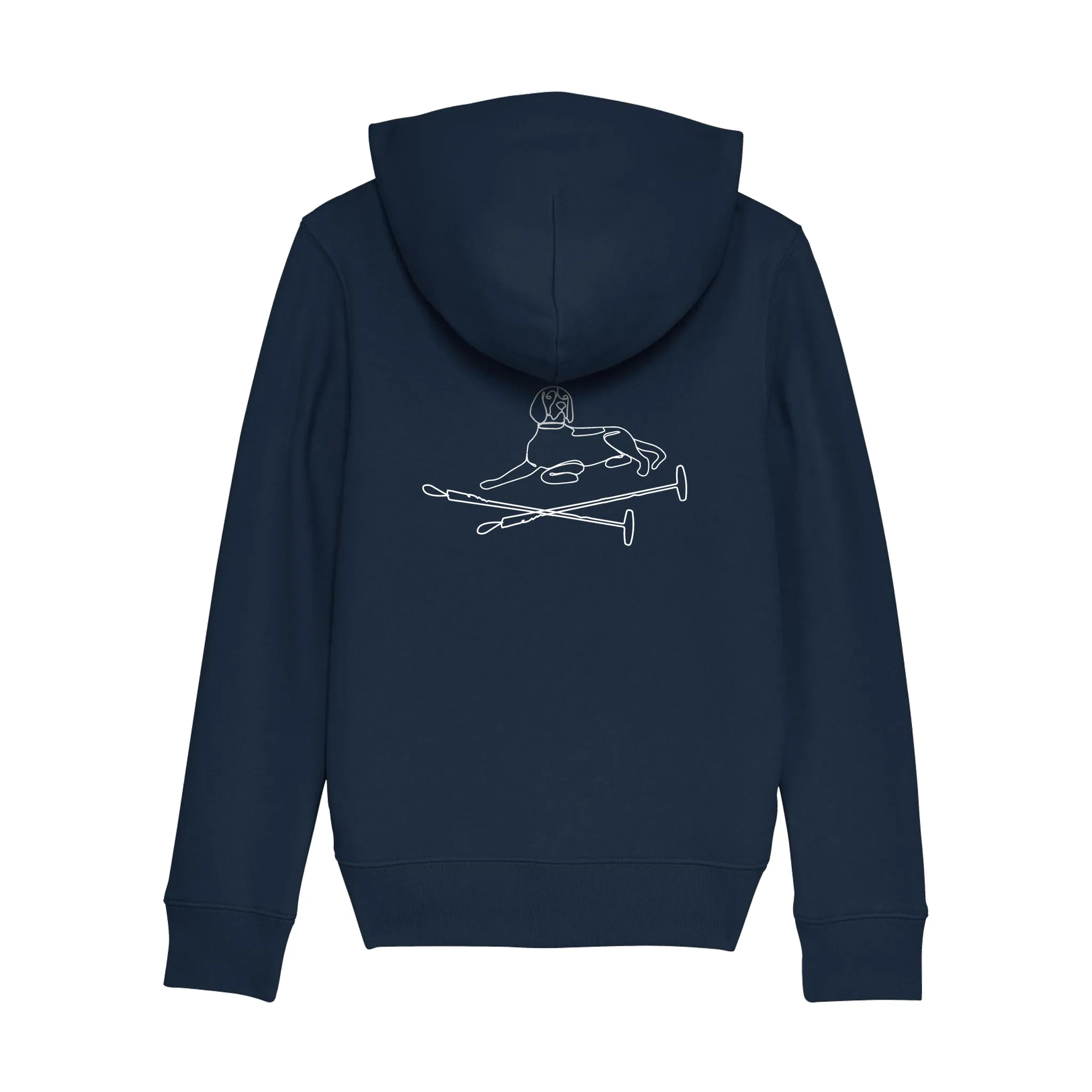 Black Hound Classic Kids Zip Hoodie