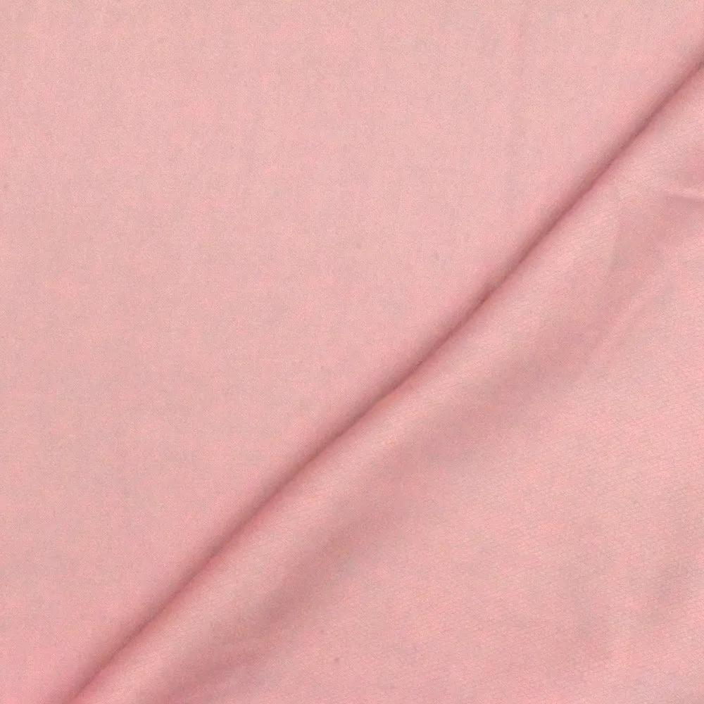 Blossom Pink Solid Modal-Cotton Dobby Woven Fabric