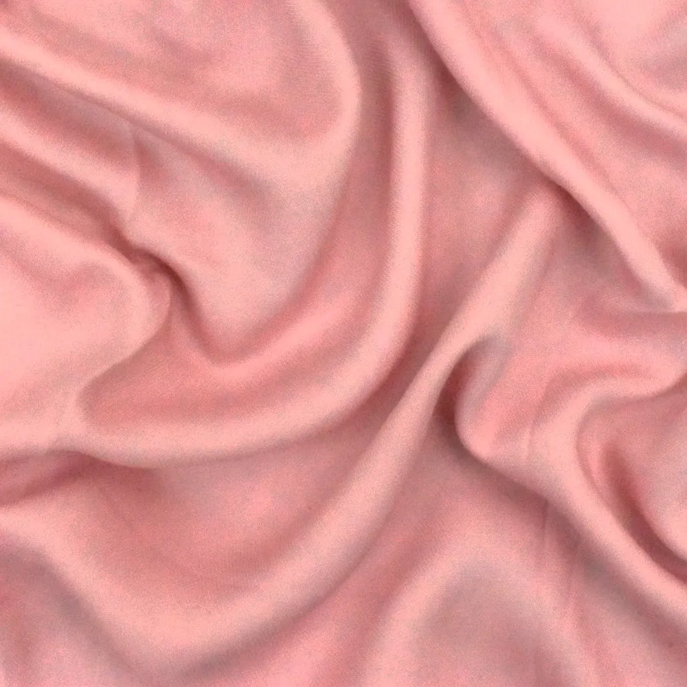 Blossom Pink Solid Modal-Cotton Dobby Woven Fabric