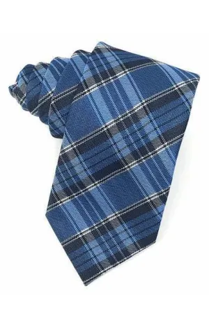 Blue Madison Plaid Necktie