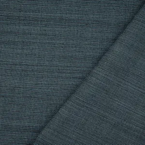 Blue-White Polyester Wool Striped Pattern Shirting Fabric