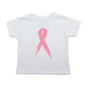 Breast Cancer Awareness Painted Pink Ribbon Toddler T-Shirt