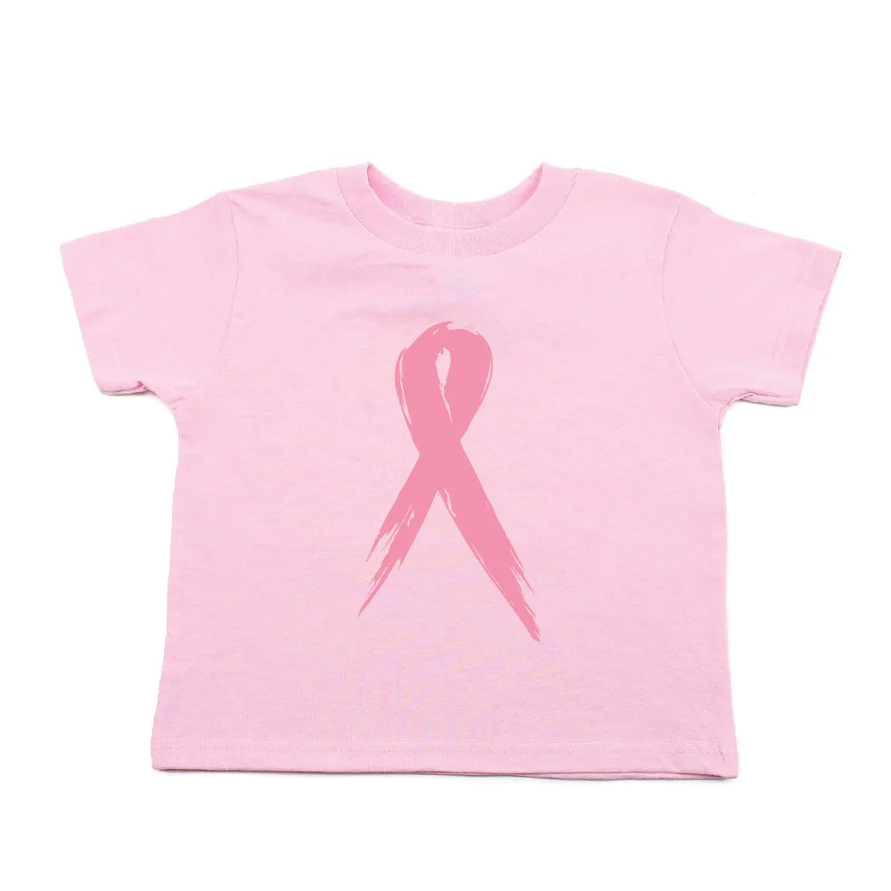 Breast Cancer Awareness Painted Pink Ribbon Toddler T-Shirt