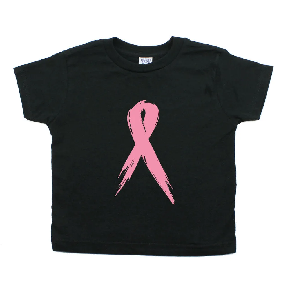 Breast Cancer Awareness Painted Pink Ribbon Toddler T-Shirt