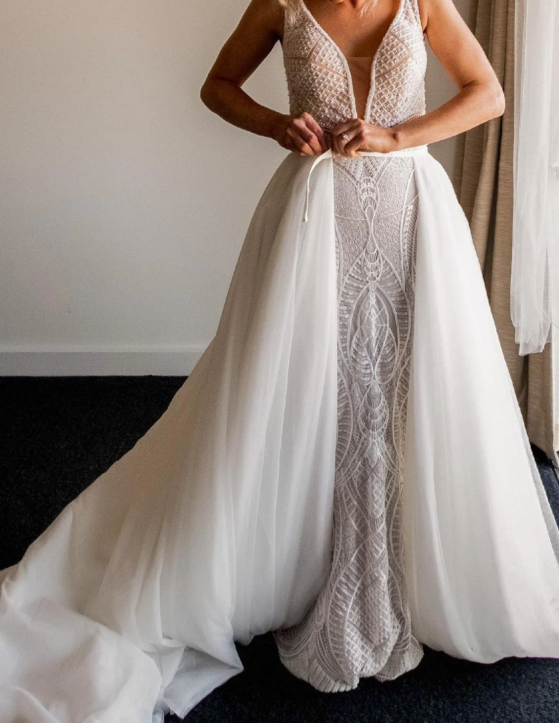 Bridal Tulle Overskirt