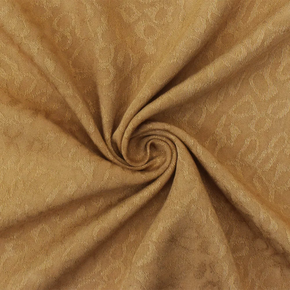 Brown Abstract Jacquard Rayon Woven Fabric