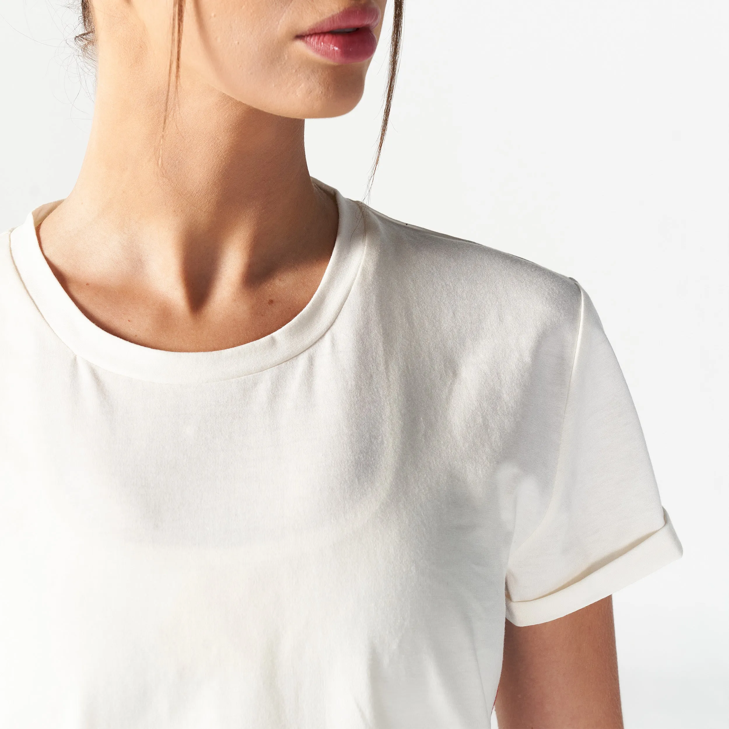 Core Wild Panel Relaxed Tee - Pearl White