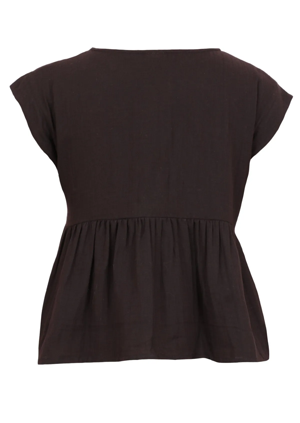 Cotton Thrills Top Black