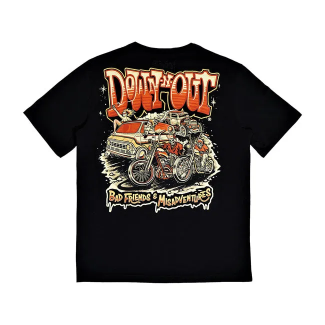 Down-N-Out Dno 4 Life T-Shirt Black