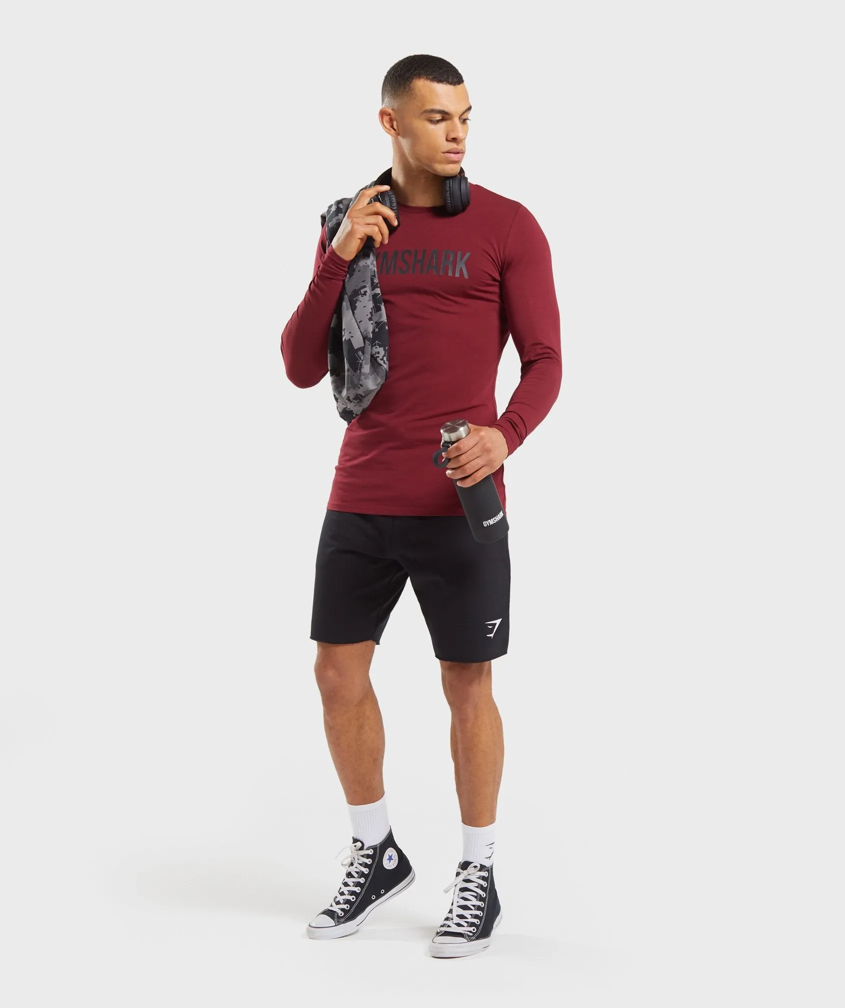 Gymshark Base Long Sleeve T-shirt - Claret