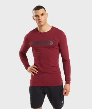 Gymshark Base Long Sleeve T-shirt - Claret