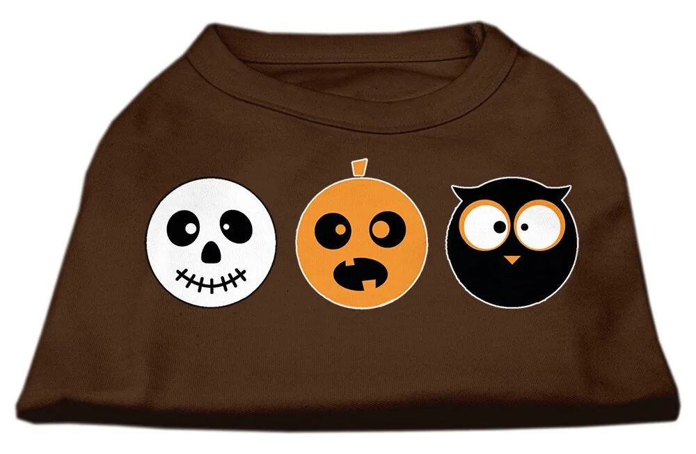 Halloween Pet Dog & Cat Shirt Screen Printed, "The Spook Trio"