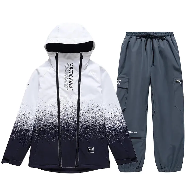 High Quality Men Snowboard Suits Cargo Jacket & Jogger Pants