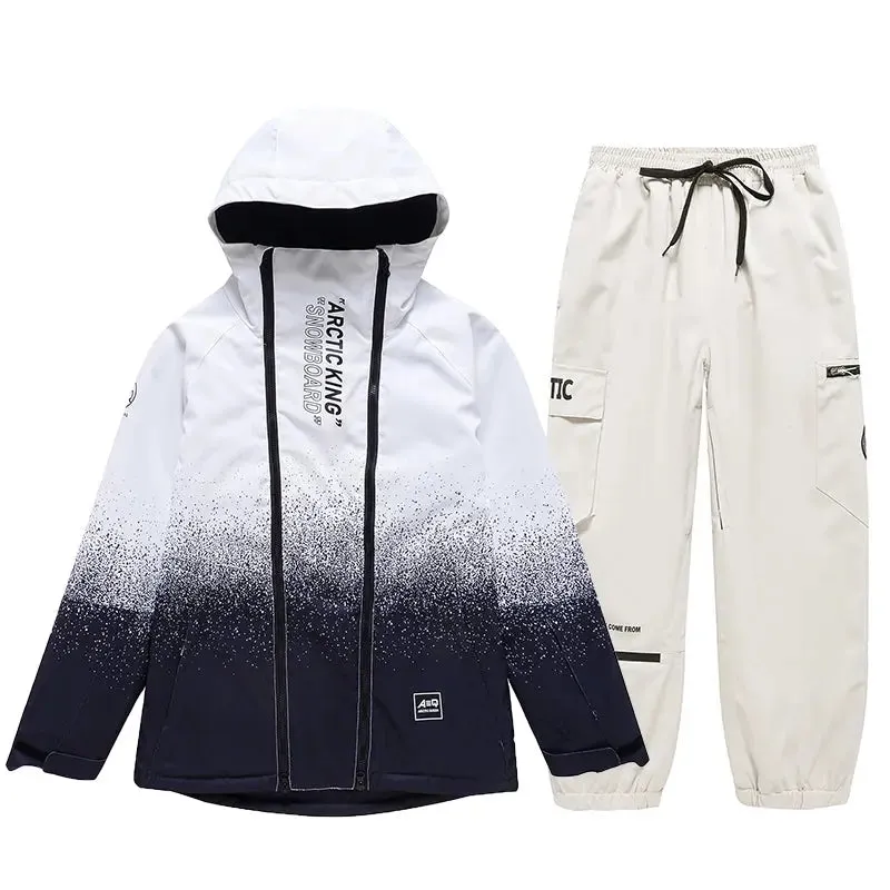 High Quality Men Snowboard Suits Cargo Jacket & Jogger Pants