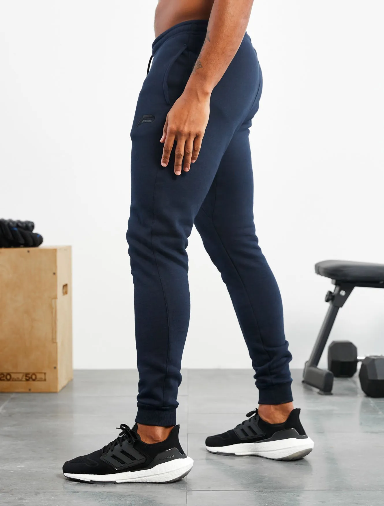 Icon Tapered Joggers - Dark Navy