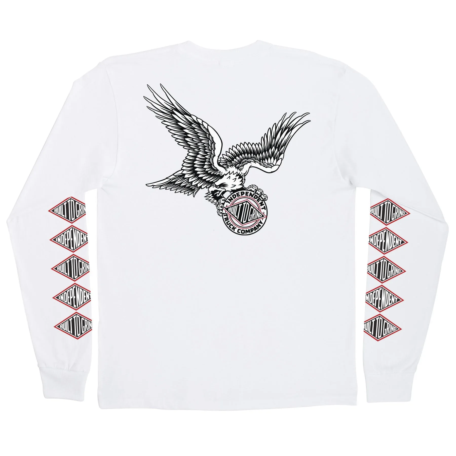 INDEPENDENT L/S T-SHIRT BTG EAGLE WHITE