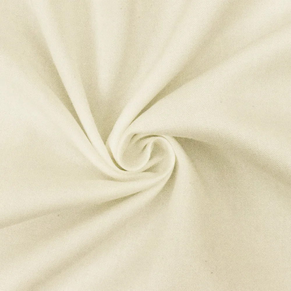 Ivory Famous Designer Tencel Twill Woven Fabric