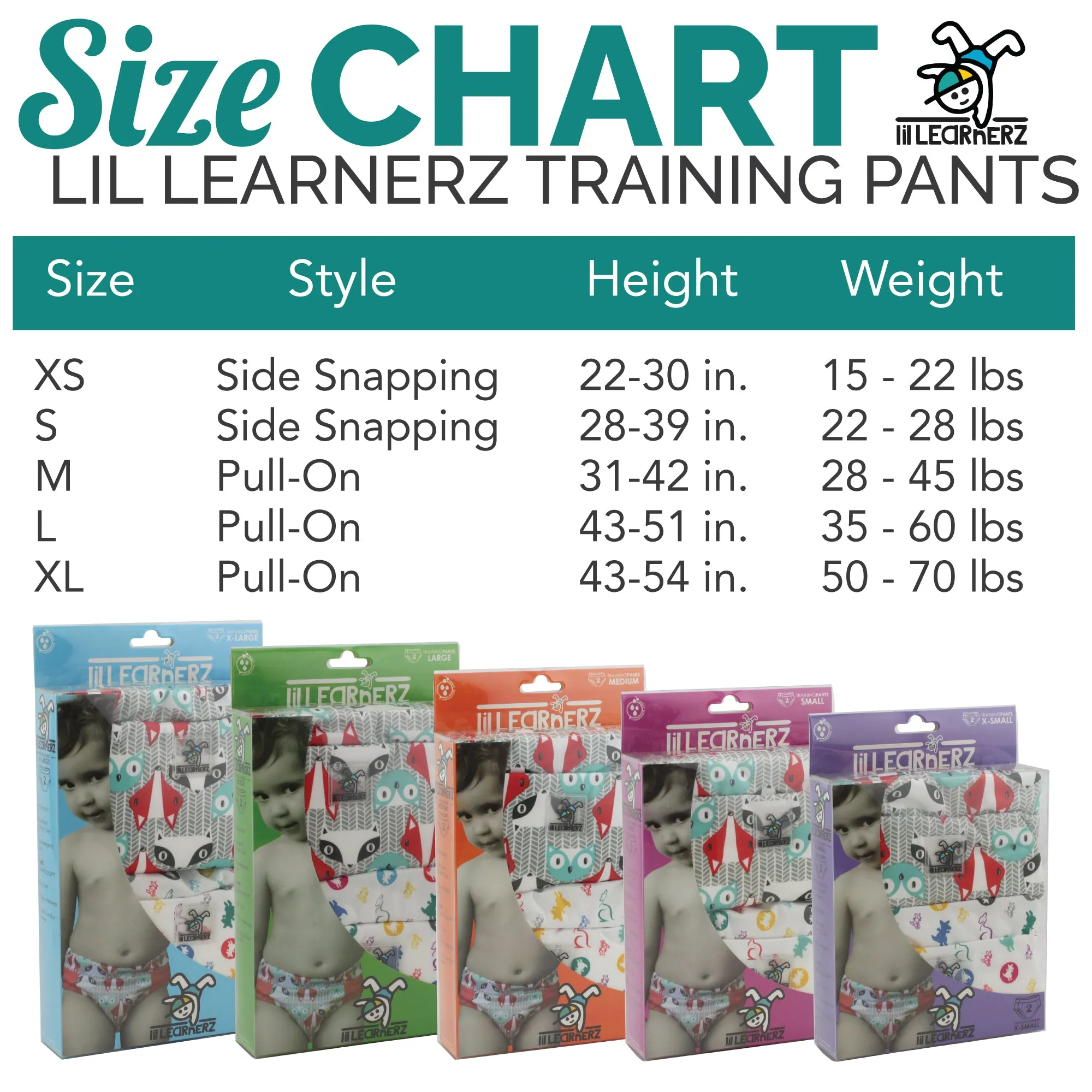 Lil Learnerz Training Pants (2pk) - Lava & Soar