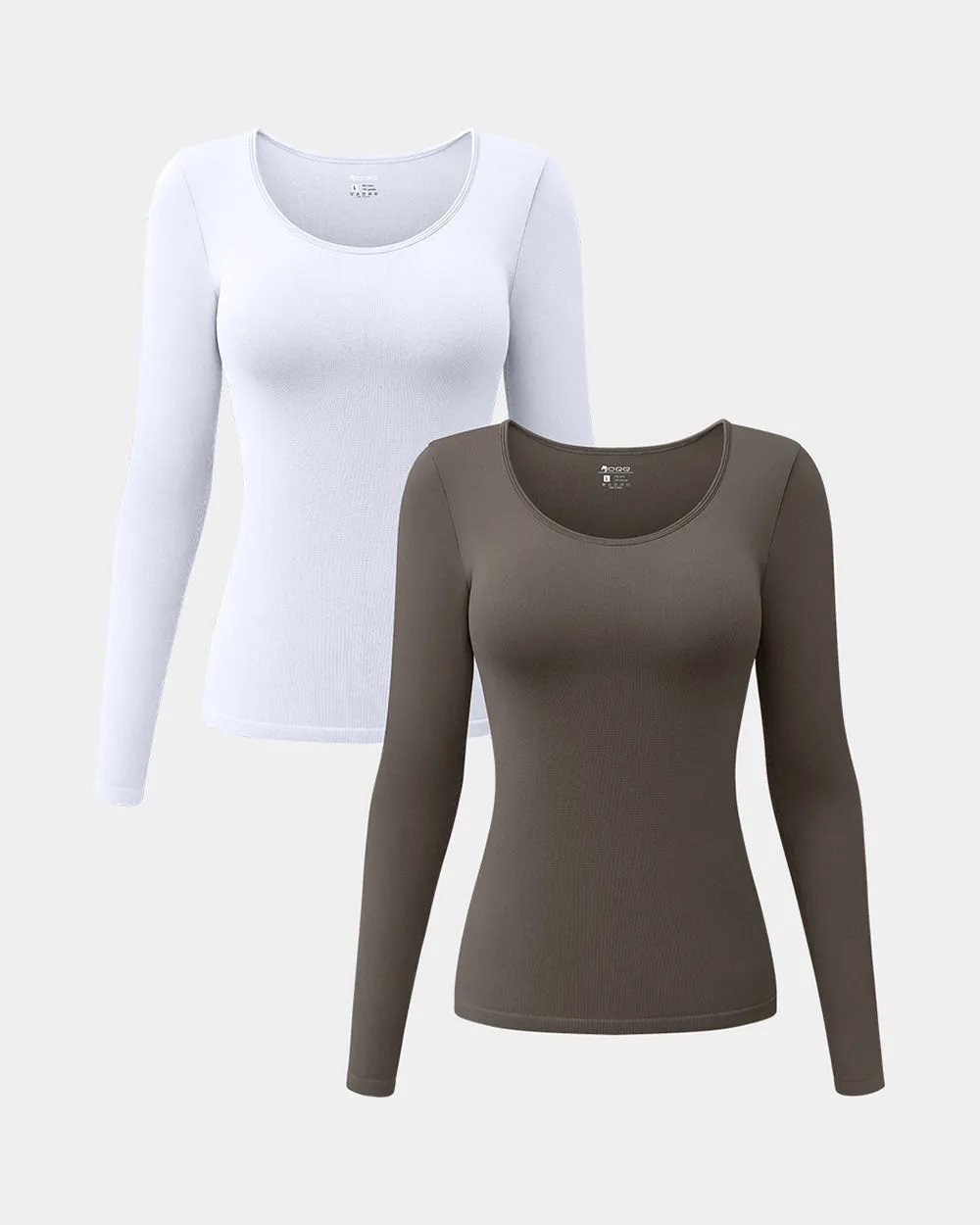 Long Sleeve Round Neck Stretch T-Shirts