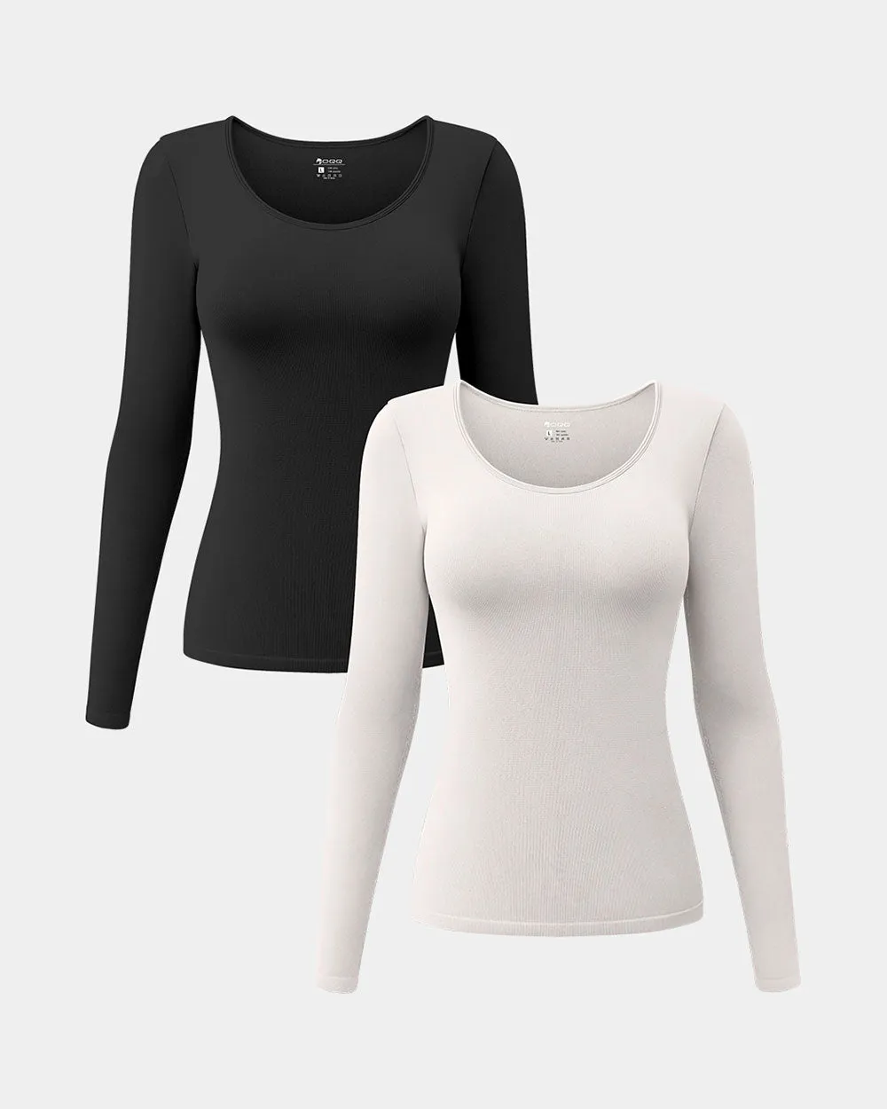 Long Sleeve Round Neck Stretch T-Shirts