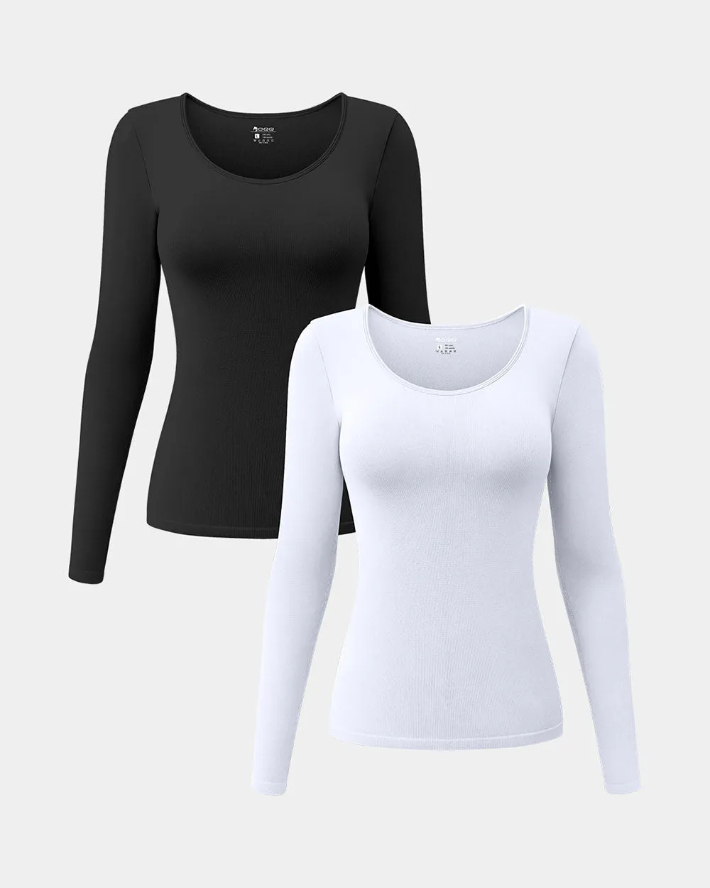 Long Sleeve Round Neck Stretch T-Shirts