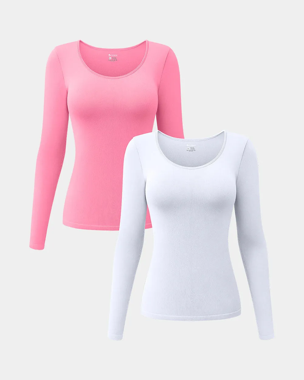 Long Sleeve Round Neck Stretch T-Shirts