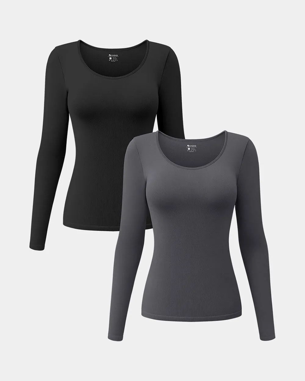 Long Sleeve Round Neck Stretch T-Shirts