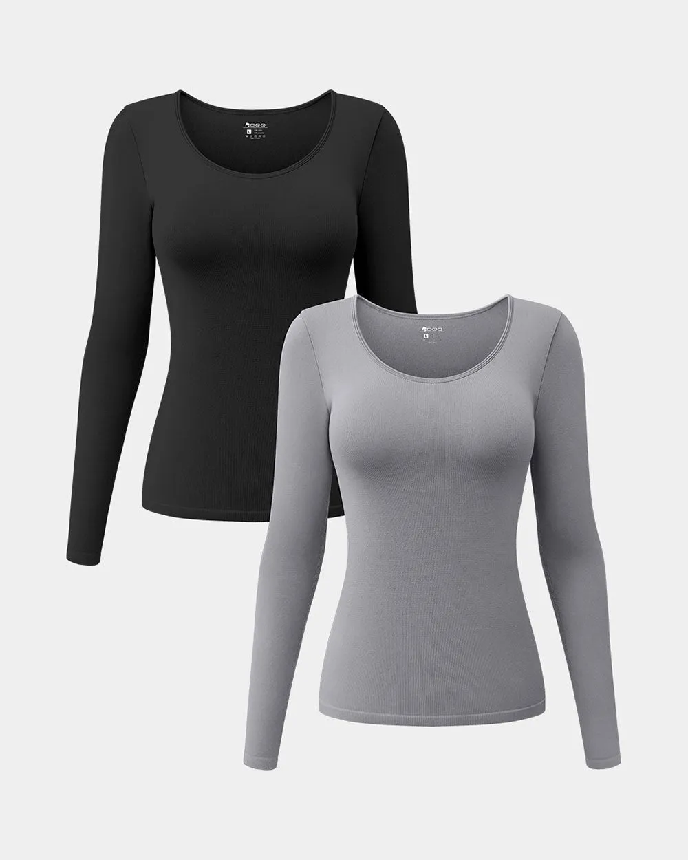 Long Sleeve Round Neck Stretch T-Shirts