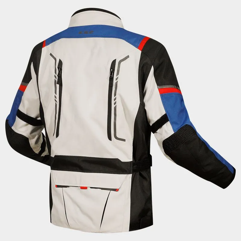 LS2 Narvik Textile Jacket Blue / Black / Grey / Red