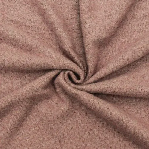 Mauve Dusty Pink Brushed Sweater Stretch Jersey Knit Fabric