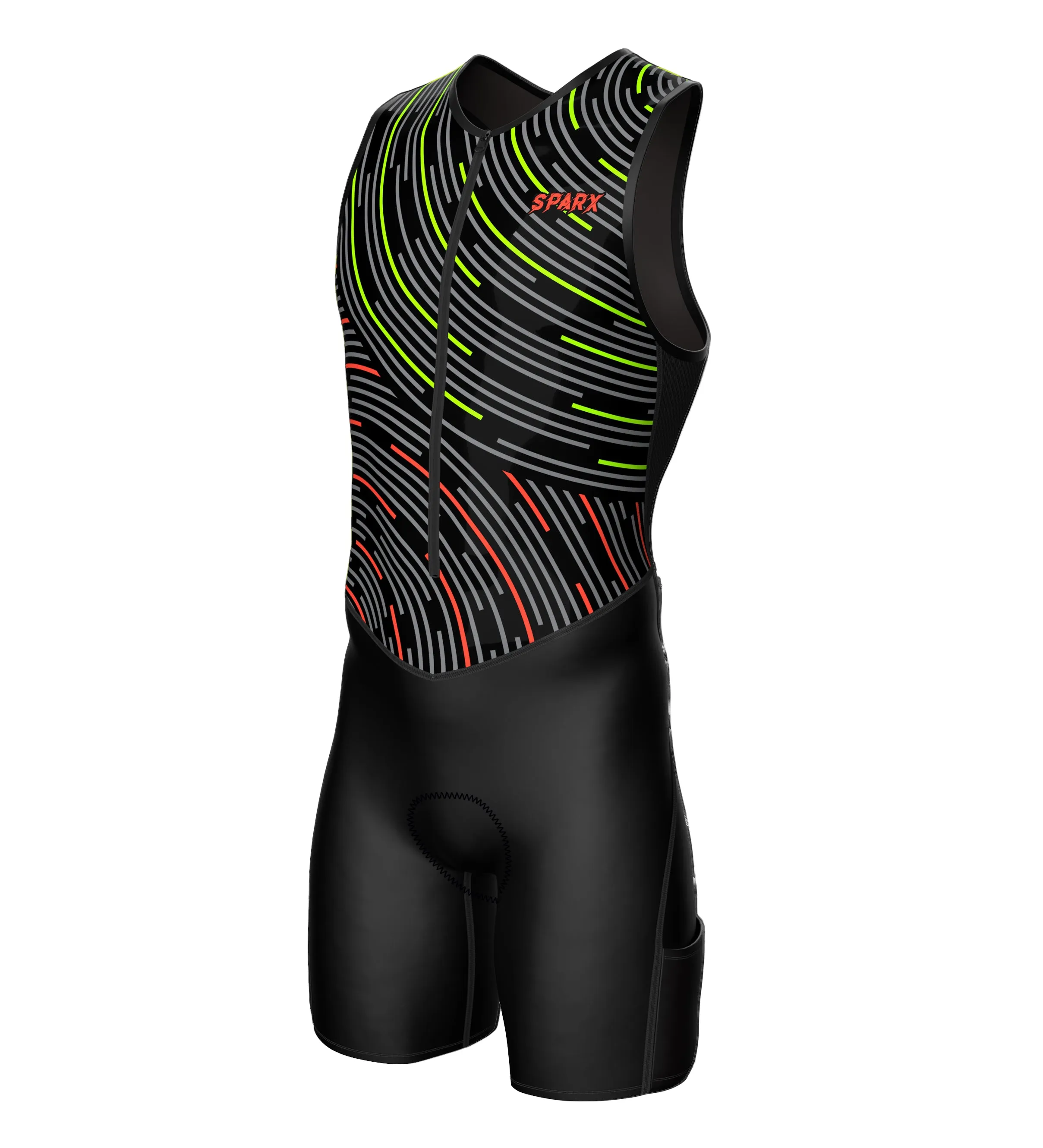 Men Us Flag Triathlon Suit