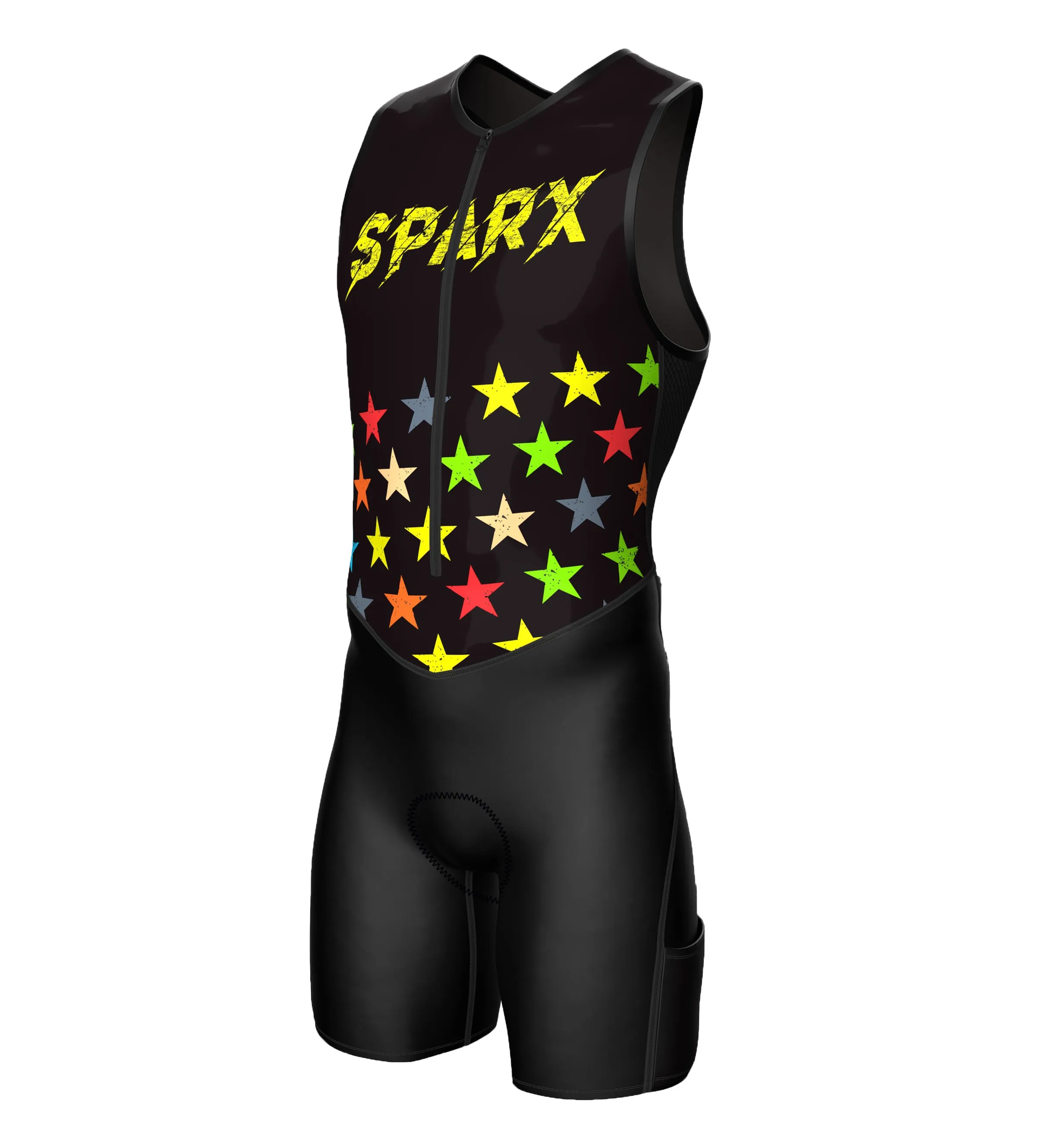 Men Us Flag Triathlon Suit