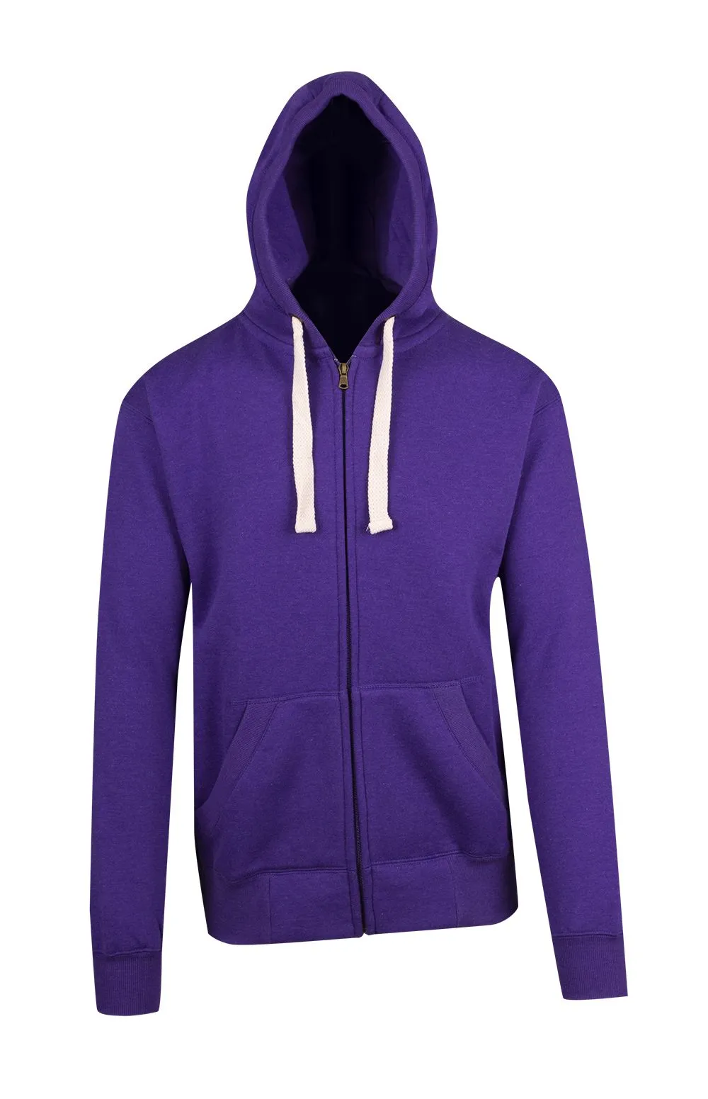 Men's Brushed Heavy Zip Fleece Hoodie - F909HZM (Marl Colours)