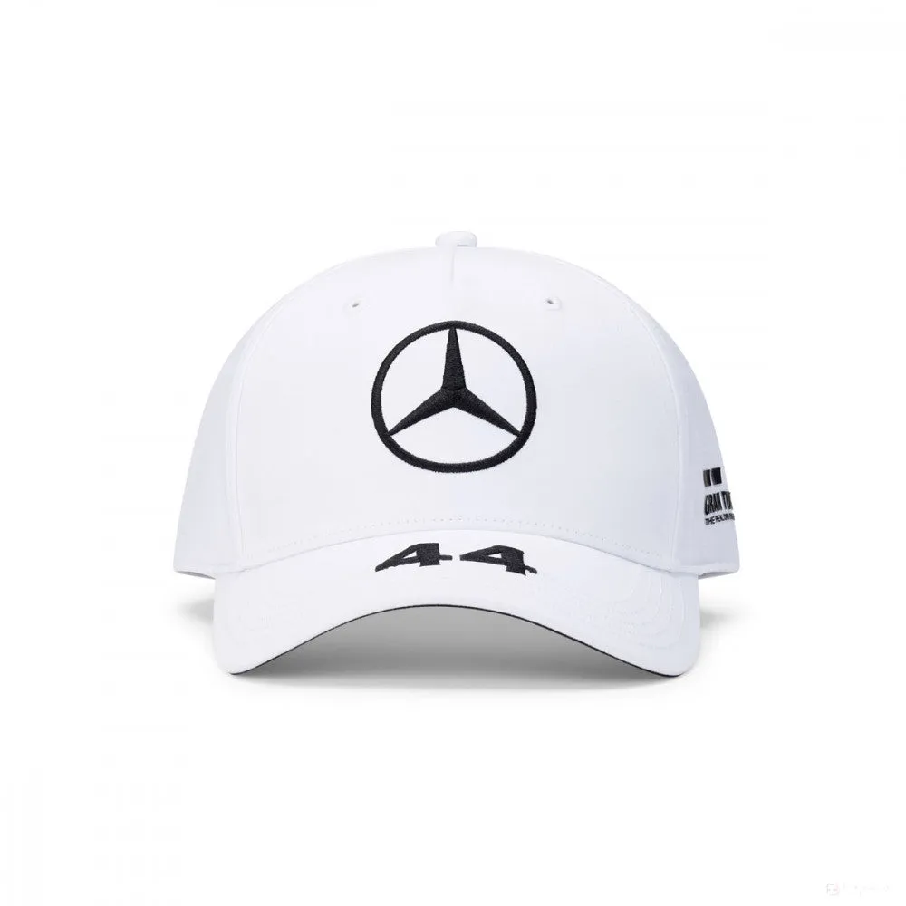 Mercedes Baseball Cap, Lewis Hamilton, Adult, White, 20/21