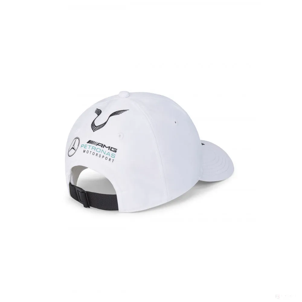 Mercedes Baseball Cap, Lewis Hamilton, Adult, White, 20/21