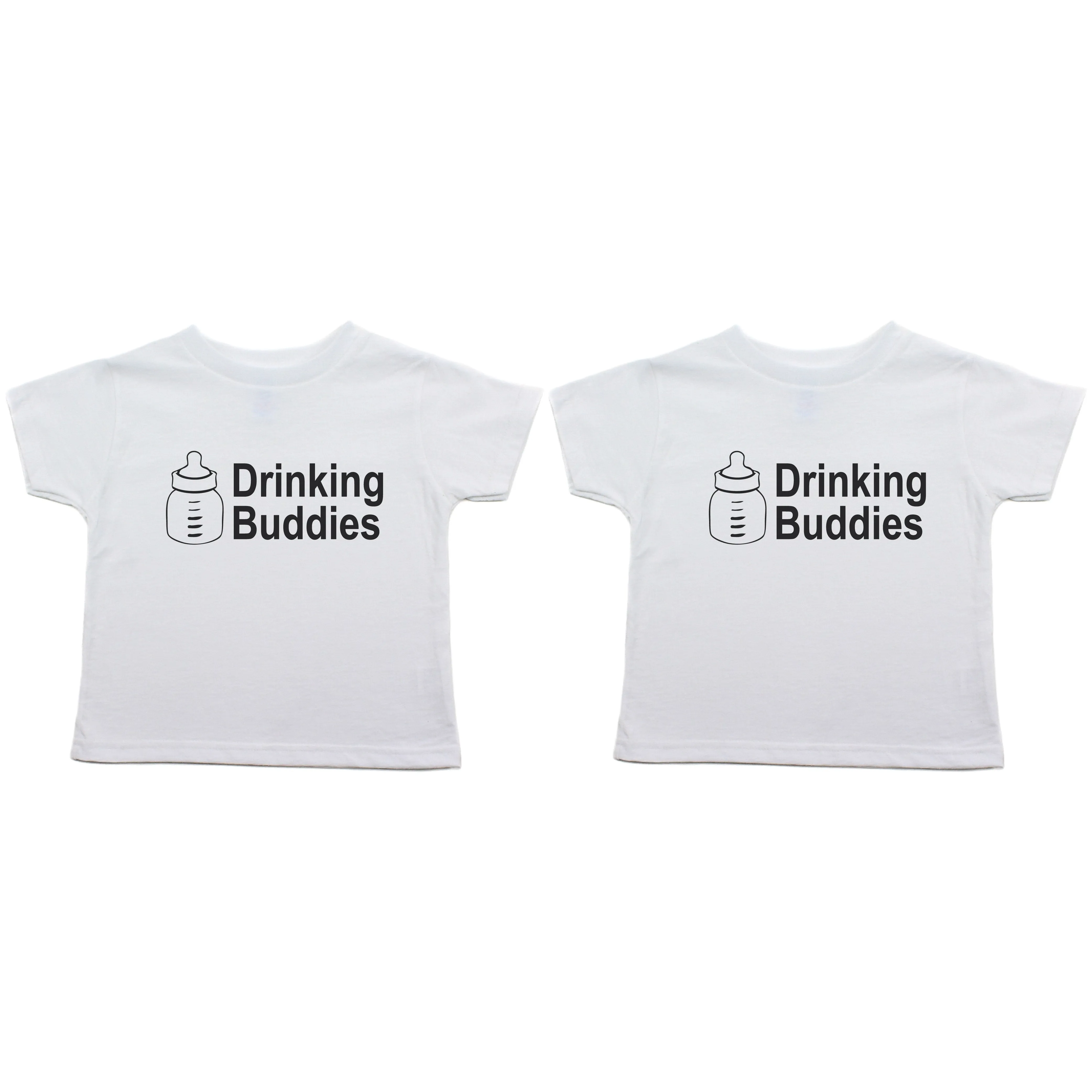 Milk Drinking Buddies Twin Set Toddler Short Sleeve T-Shirt