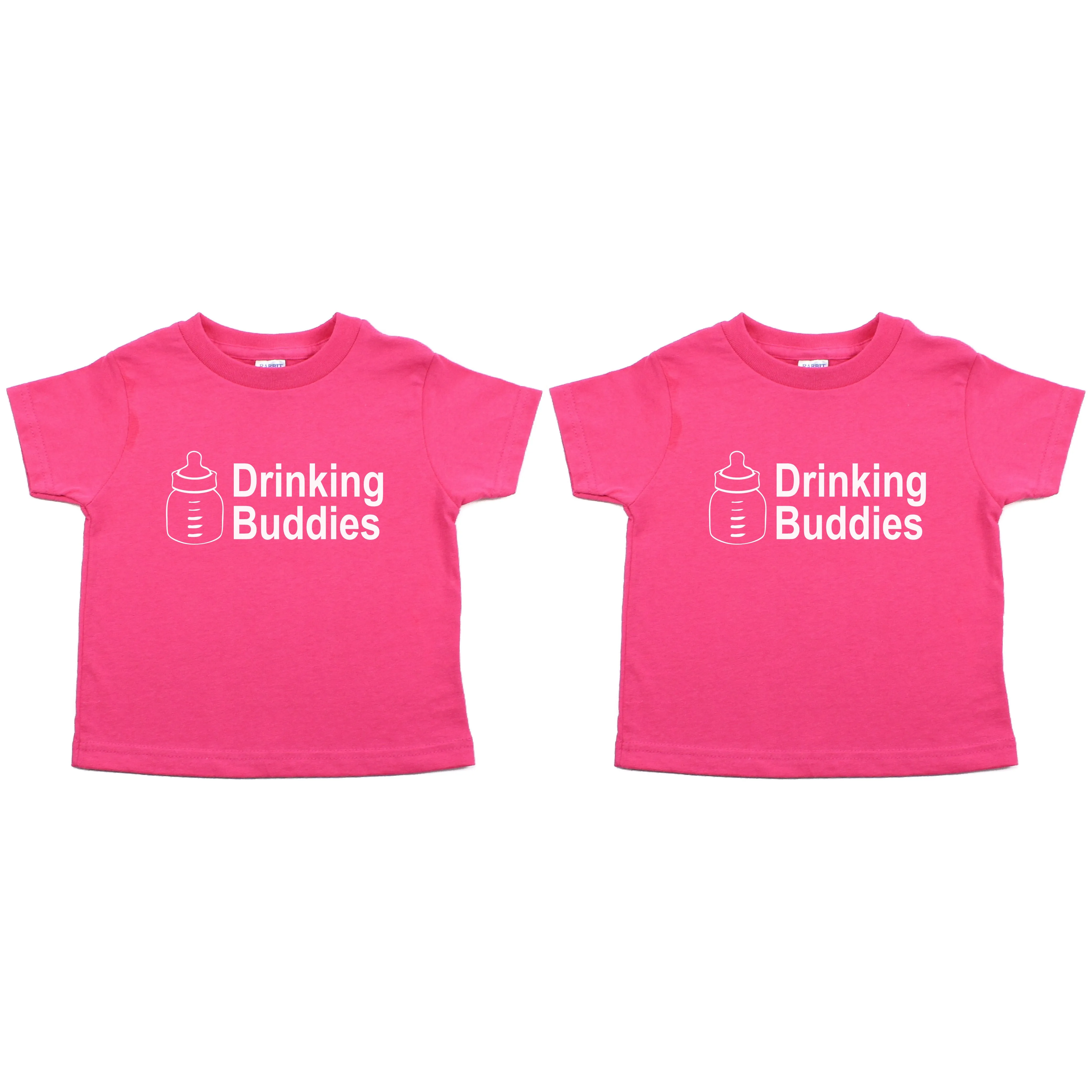 Milk Drinking Buddies Twin Set Toddler Short Sleeve T-Shirt