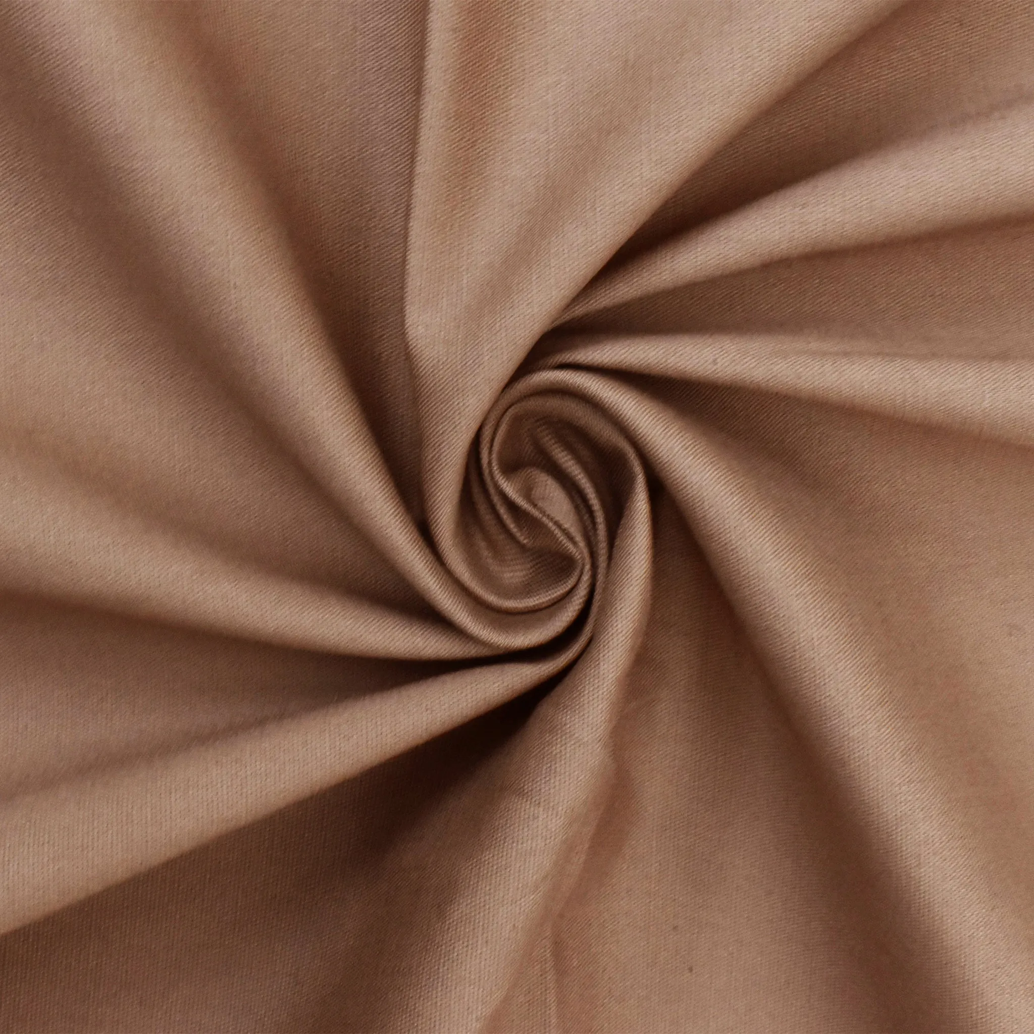 Mocha Beige Poplin Stretch Woven Fabric