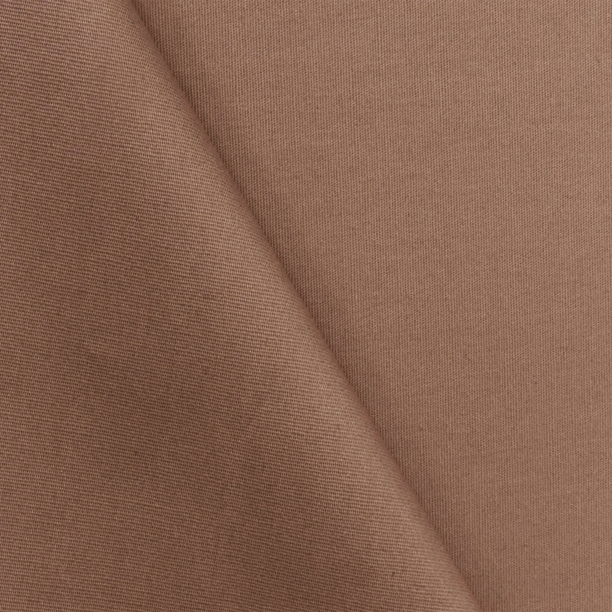 Mocha Beige Poplin Stretch Woven Fabric