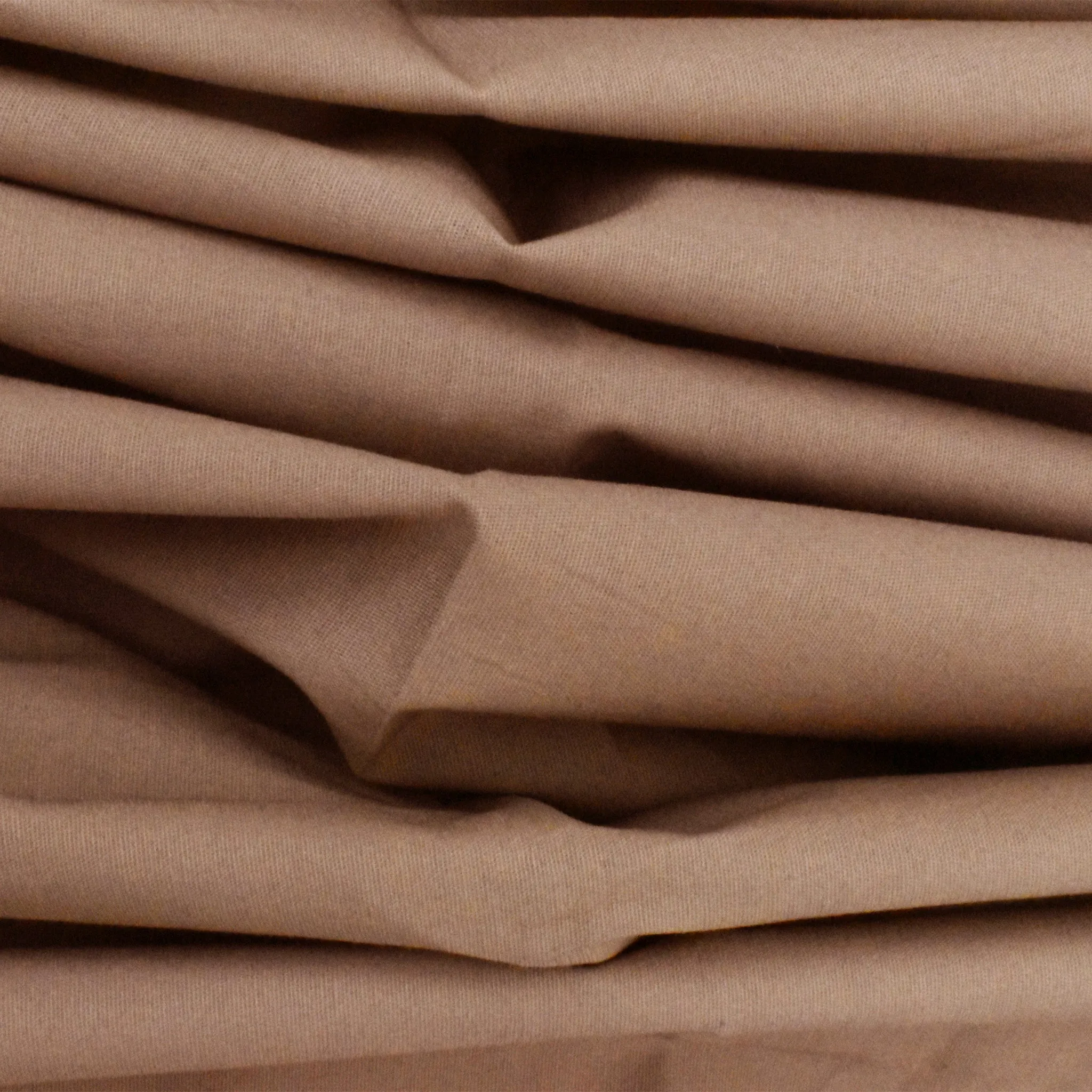 Mocha Beige Poplin Stretch Woven Fabric