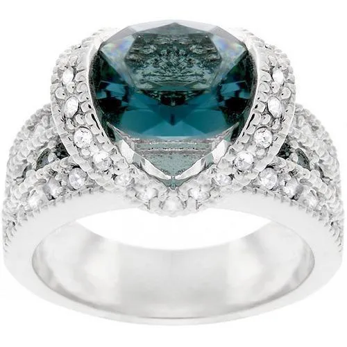 Ovaline Blue Ring