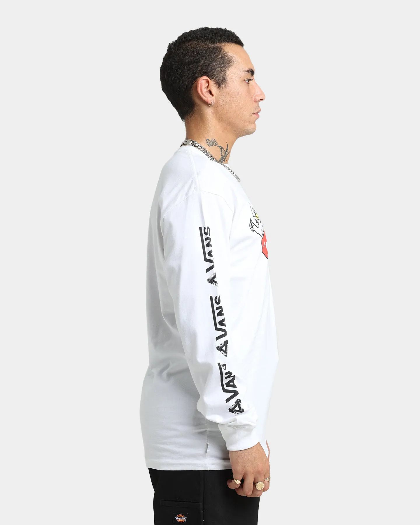 Palace Palace X Vans Duck Out Long Sleeve Shirt White