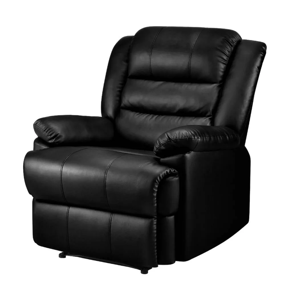 PU Leather Recliner Armchair Reclining Sofa Chair Lazy Boy Style Seat