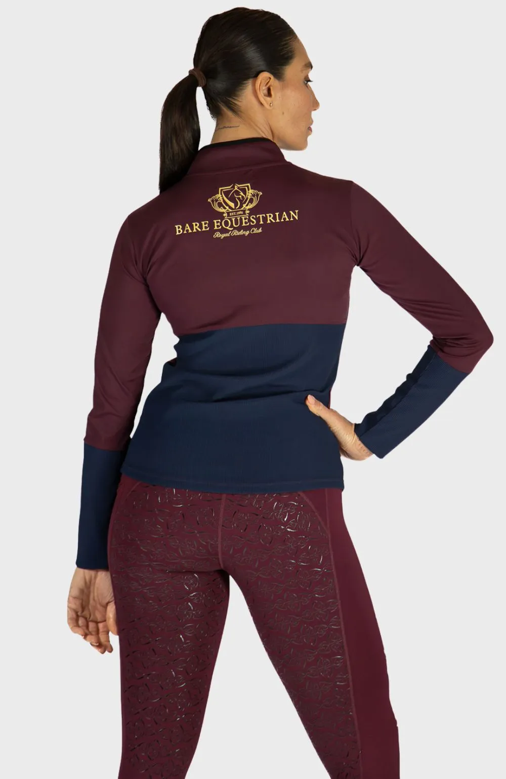 Royal Riding Club - Highgrove Baselayer - Merlot