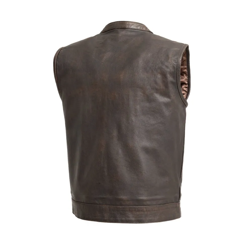 Sharp Shooter Men's Motorcycle Leather Vest