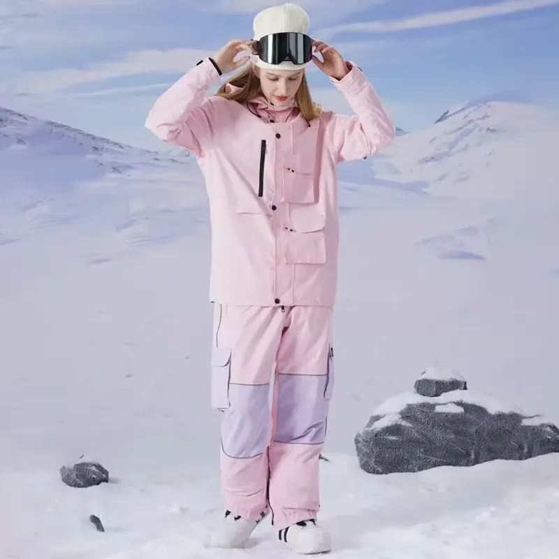 Simple Windproof Snow Suits Fit Slim Snowwear